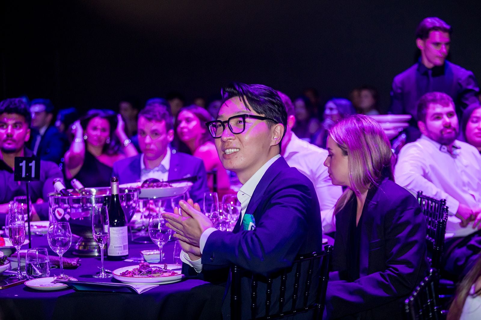 2025 Sydney Young Entrepreneur Awards Gala dinner Winners accepting trophies on stage at the 2025 Sydney Young Entrepreneur Awards